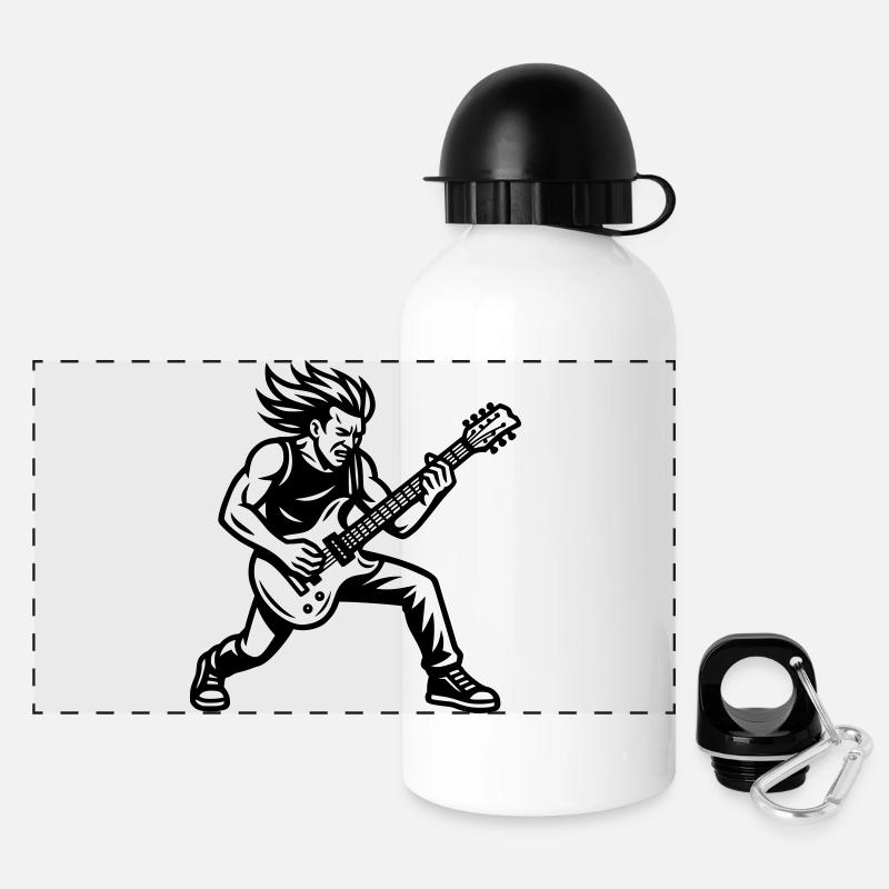 Rockeur - Gourde panoramique avec couvercle 500 ml - blanc