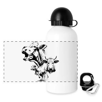 The Three Cows - Panoramic Thermal Bottle with Lid 500 ml - white - Front