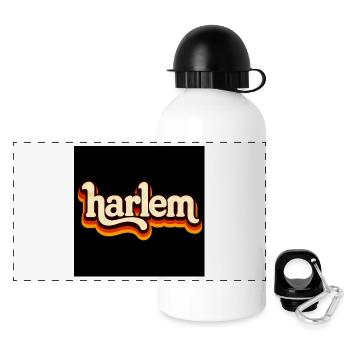 Harlem Retro Logo 70s - Panoramic Thermal Bottle with Lid 500 ml - white - Front