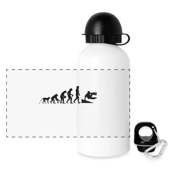 Inliner Evolution - Panorama Trinkflasche mit Deckel 500 ml - Weiß - Vorne