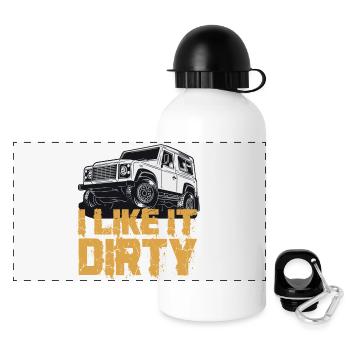 defender I like Dirty - Gourde panoramique avec couvercle 500 ml - blanc - Devant