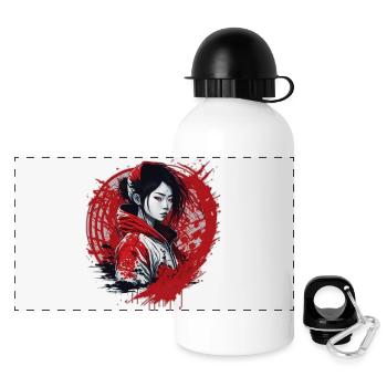 Girls Street Style - Panoramic Thermal Bottle with Lid 500 ml - white - Front