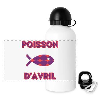 APRIL FOOL - Panoramic Thermal Bottle with Lid 500 ml - white - Front