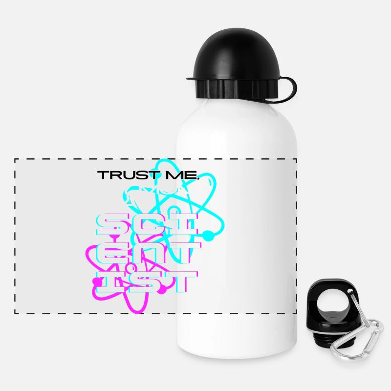 Trust me, my mom's a scientist - Panoramic Thermal Bottle with Lid 500 ml - white