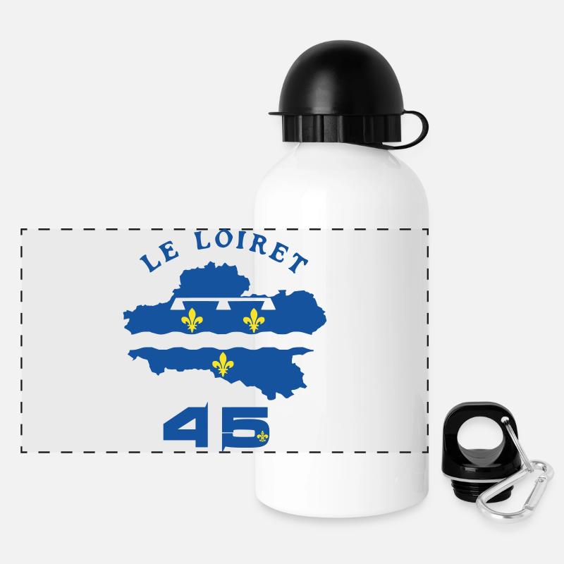 Loiret 45 - Panoramic Thermal Bottle with Lid 500 ml - white