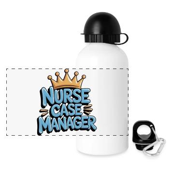 Pflegefachmanager – Koordination der Gesundheitsversorgung - Panorama Trinkflasche mit Deckel 500 ml - Weiß - Vorne
