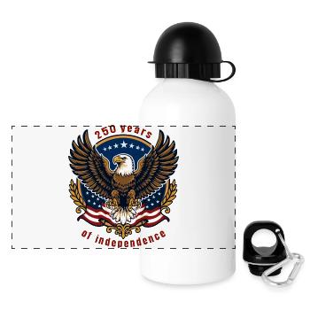 Eagle of Freedom 250 years - Panoramic Thermal Bottle with Lid 500 ml - white - Front
