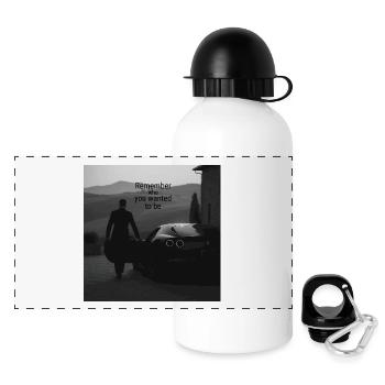 Remember who you wanted to be - Panoramic Thermal Bottle with Lid 500 ml - white - Front