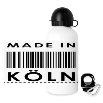 Köln - Panorama Trinkflasche mit Deckel 500 ml - Weiß - Vorne