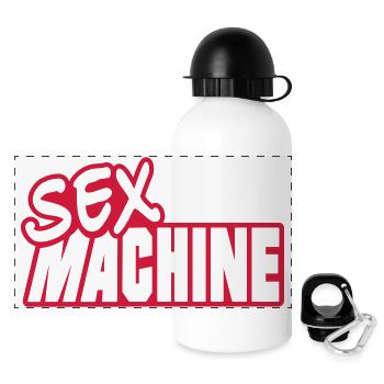 sexmachine_1c - Panoramic Thermal Bottle with Lid 500 ml - white - Front