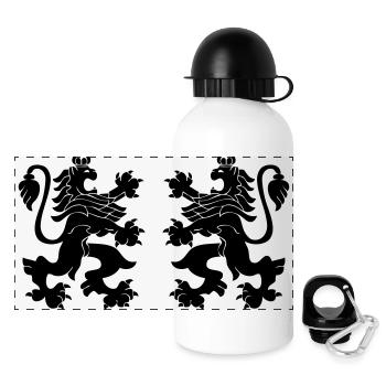 Lions - Panorama Trinkflasche mit Deckel 500 ml - Weiß - Vorne