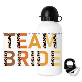 Enterrement de vie de jeune fille drôle l’équipe Bride - Gourde panoramique avec couvercle 500 ml - blanc - Devant