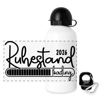 Ruhestand 2026 Loading Lustig Ruhestand 2026 - Panorama Trinkflasche mit Deckel 500 ml - Weiß - Vorne