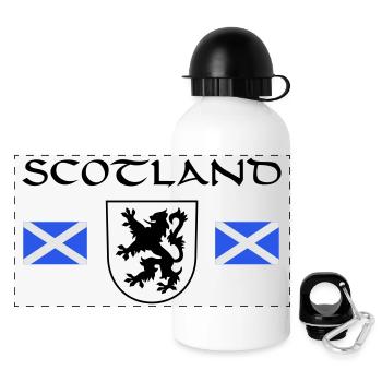 Scotland's "Rampant Lion" - Panoramic Thermal Bottle with Lid 500 ml - white - Front