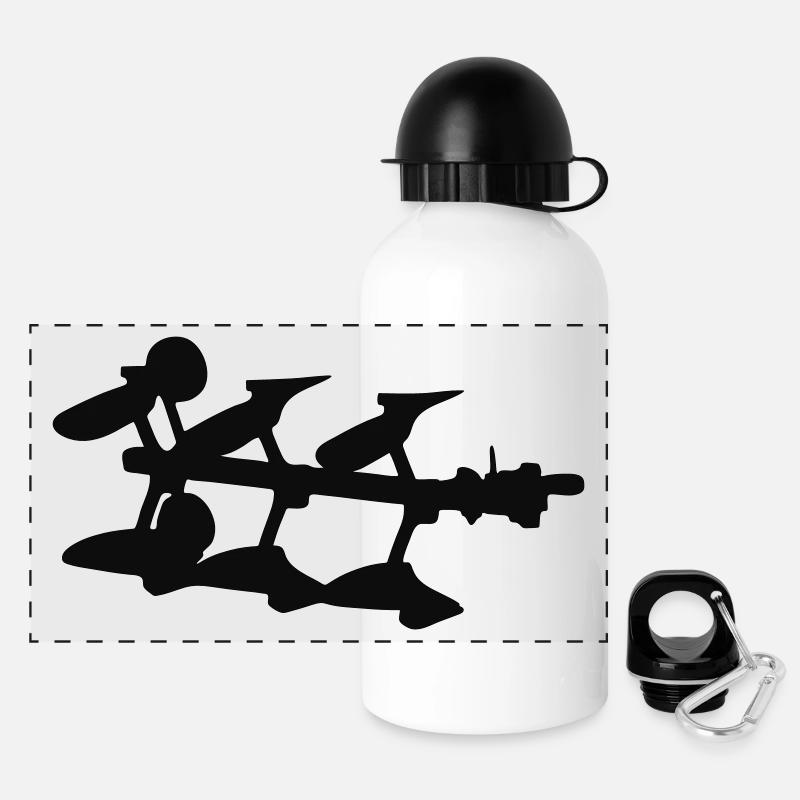 Plow - Panoramic Thermal Bottle with Lid 500 ml - white