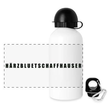 Härzbluetschaffhauser Kanton Schaffhausen - Panorama Trinkflasche mit Deckel 500 ml - Weiß - Vorne