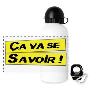 Ca va se savoir - Gourde panoramique avec couvercle 500 ml - blanc - Devant