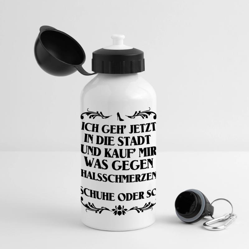 Schuhe oder so Panorama Trinkflasche mit Deckel 500 ml