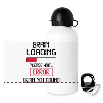 brain loading error - Panoramic Thermal Bottle with Lid 500 ml - white - Front