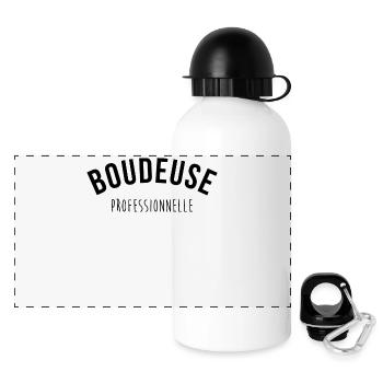 Boudeuse Professionnelle - Gourde panoramique avec couvercle 500 ml - blanc - Devant