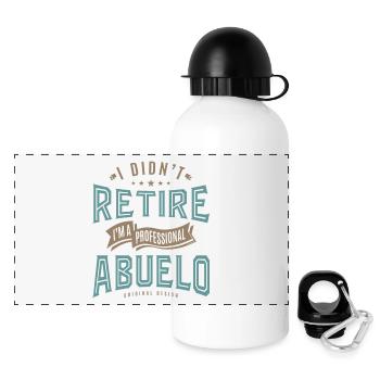 Professional Abuelo - Panoramic Thermal Bottle with Lid 500 ml - white - Front
