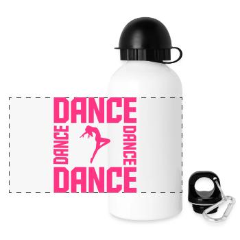 Dance - Panorama Trinkflasche mit Deckel 500 ml - Weiß - Vorne