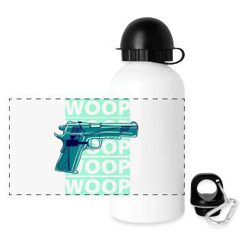 Woop Water Pistol - Panoramic Thermal Bottle with Lid 500 ml - white - Front