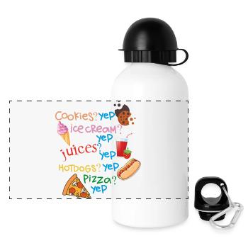 Funny sayings for birthday - Panoramic Thermal Bottle with Lid 500 ml - white - Front