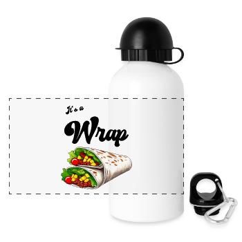 It's a wrap - Panoramic Thermal Bottle with Lid 500 ml - white - Front