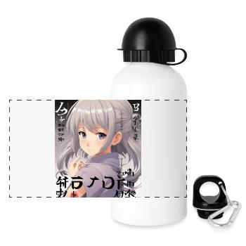 Anime - Panoramic Thermal Bottle with Lid 500 ml - white - Front