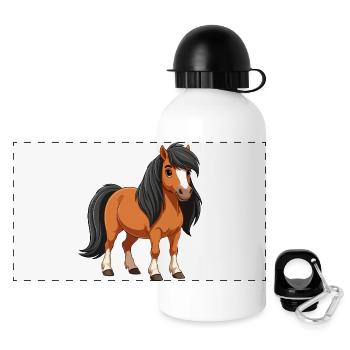 Shetland pony reel - Panoramic Thermal Bottle with Lid 500 ml - white - Front