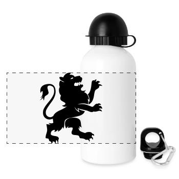 Lion Animal - Panoramic Thermal Bottle with Lid 500 ml - white - Front