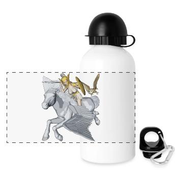 Athena and Pegasus - Panoramic Thermal Bottle with Lid 500 ml - white - Front