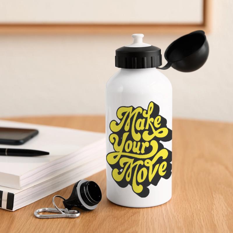 Make Your Move – Neon Script Panoramic Thermal Bottle with Lid 500 ml