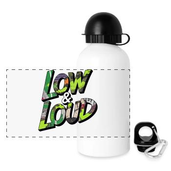 Tuning de voiture JDM bas et fort dans le style urbain - Gourde panoramique avec couvercle 500 ml - blanc - Devant
