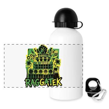 Système de son Raggatek Jungle - Gourde panoramique avec couvercle 500 ml - blanc - Devant