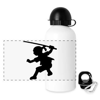 ninja - Panorama Trinkflasche mit Deckel 500 ml - Weiß - Vorne