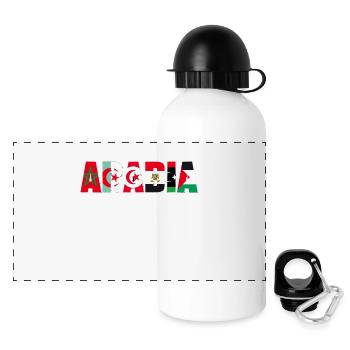 allah arabisch freiheit - Panorama Trinkflasche mit Deckel 500 ml - Weiß - Vorne