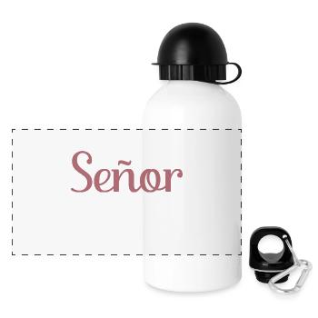 Señor Engagement Groom To Be Wedding Party - Gourde panoramique avec couvercle 500 ml - blanc - Devant
