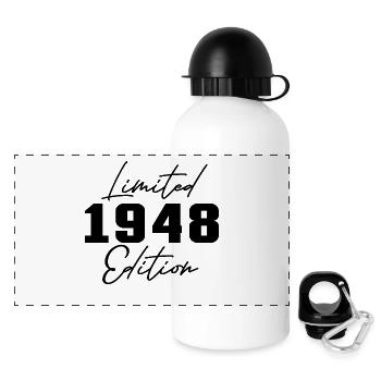 75th Birthday Men Women Anniversary 75 Years Old - Panoramic Thermal Bottle with Lid 500 ml - white - Front