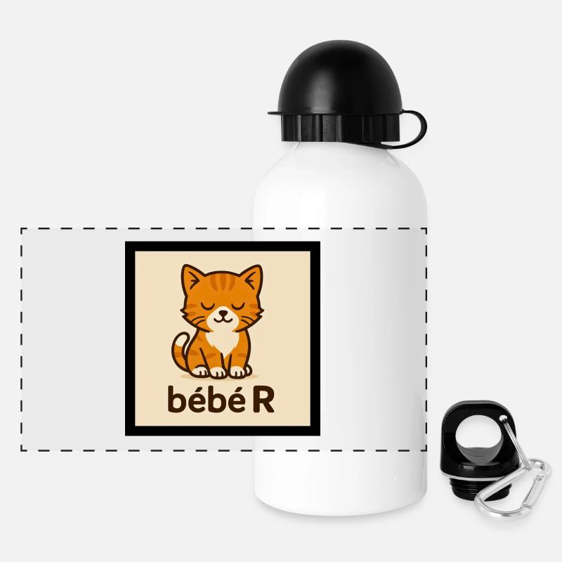 Baby R - Panoramic Thermal Bottle with Lid 500 ml - white