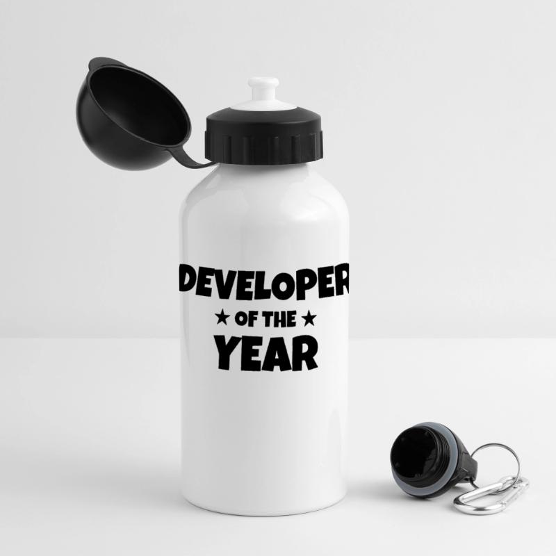 Entwickler / Informatiker / Programmierer / Panorama Trinkflasche mit Deckel 500 ml