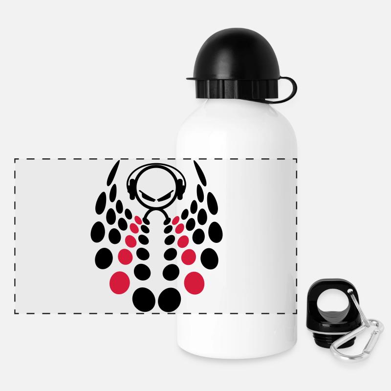 dj - Panorama Trinkflasche mit Deckel 500 ml - Weiß