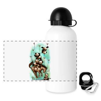 acrobatrodeo_MARKET - Panoramic Thermal Bottle with Lid 500 ml - white - Front