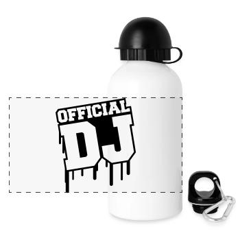 official_dj_c1 - Gourde panoramique avec couvercle 500 ml - blanc - Devant