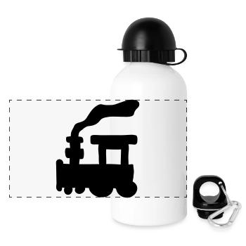 Small Train - Gourde panoramique avec couvercle 500 ml - blanc - Devant
