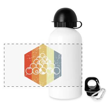 Vintage Billiards - Panoramic Thermal Bottle with Lid 500 ml - white - Front