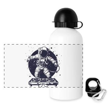 ASTRONAUTE MARS PLANET GPS ETOILE DJ - Gourde panoramique avec couvercle 500 ml - blanc - Devant