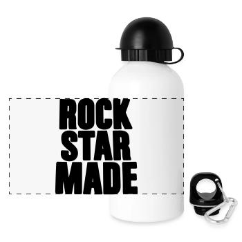 rock star made - Panoramic Thermal Bottle with Lid 500 ml - white - Front