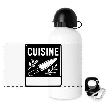 Kitchen -LAST NAME FIRST NAME - Panoramic Thermal Bottle with Lid 500 ml - white - Front